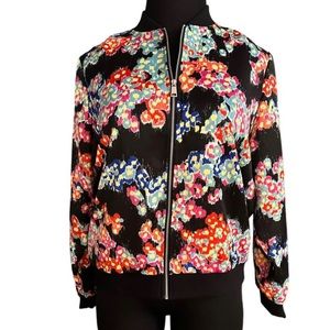 Jason Wu Floral Bomber Jacket Size XXS